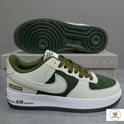 af1 white green