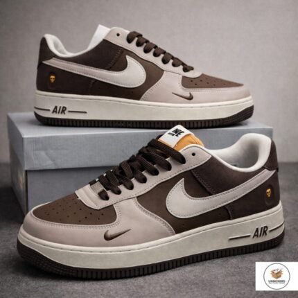 Air Force 1- Bope Chocolate Yellow White