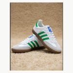 Adidas Samba OG White Green Gum sneakers side pair