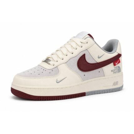 Nike Air Force 1 North Face Maroon